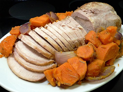 Pork Loin With Sweet Potatoes