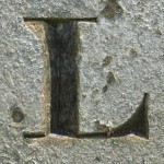 Stone letter L